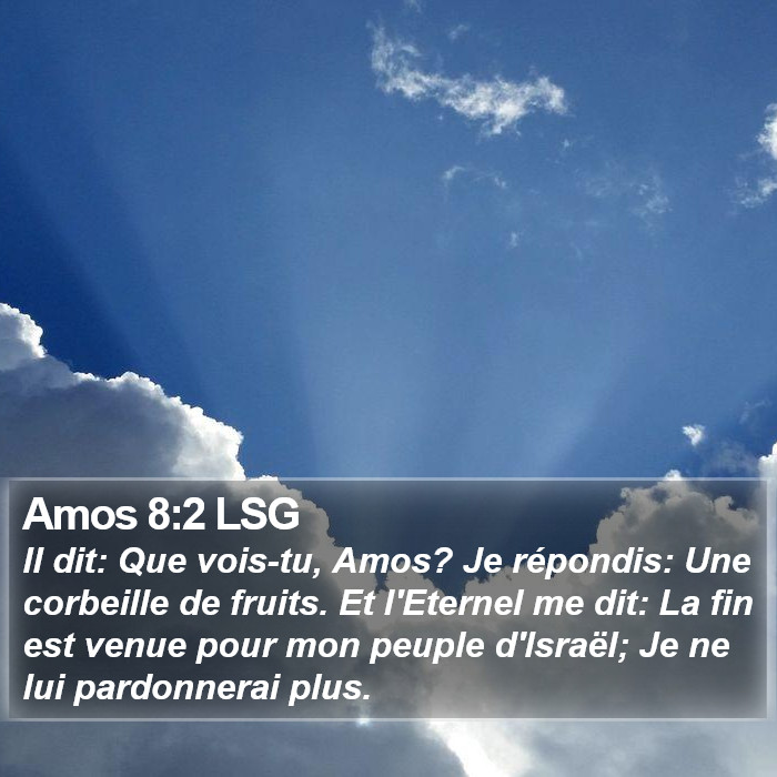 Amos 8:2 LSG Bible Study