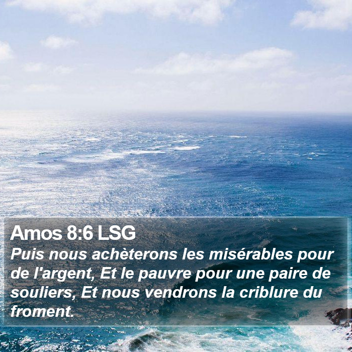 Amos 8:6 LSG Bible Study