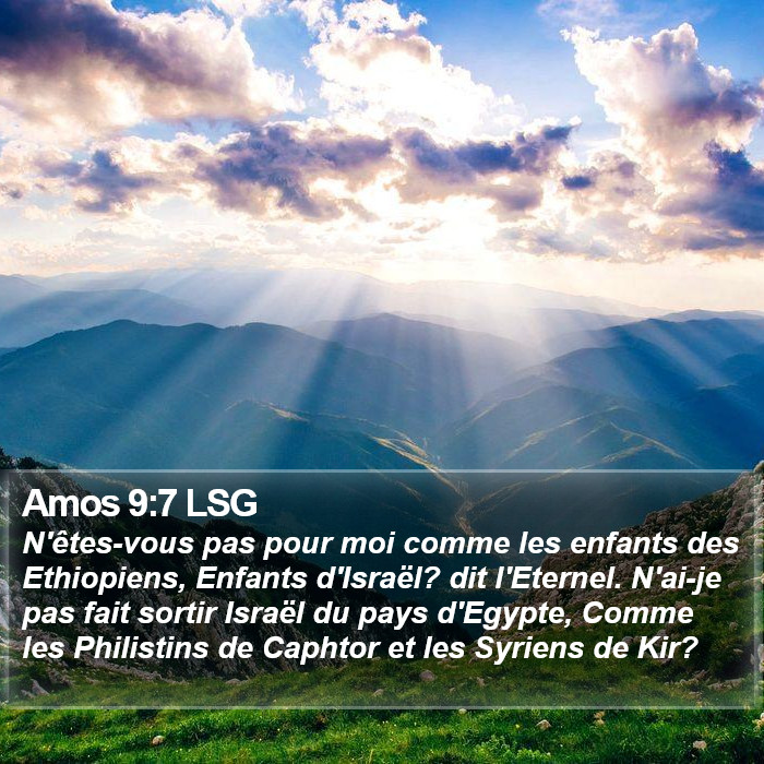 Amos 9:7 LSG Bible Study