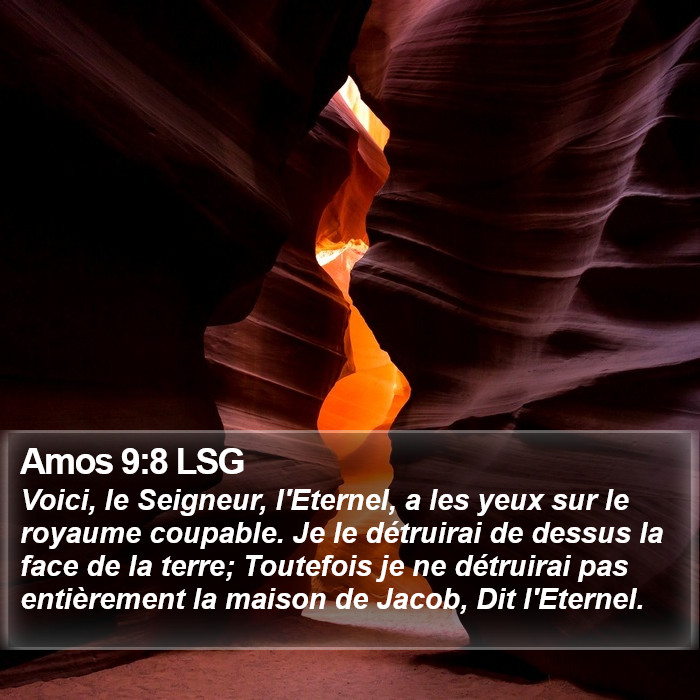 Amos 9:8 LSG Bible Study