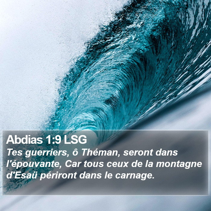 Abdias 1:9 LSG Bible Study