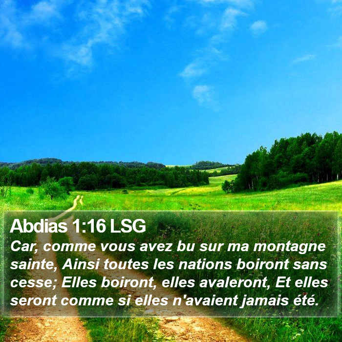 Abdias 1:16 LSG Bible Study