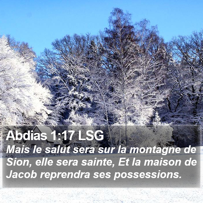 Abdias 1:17 LSG Bible Study