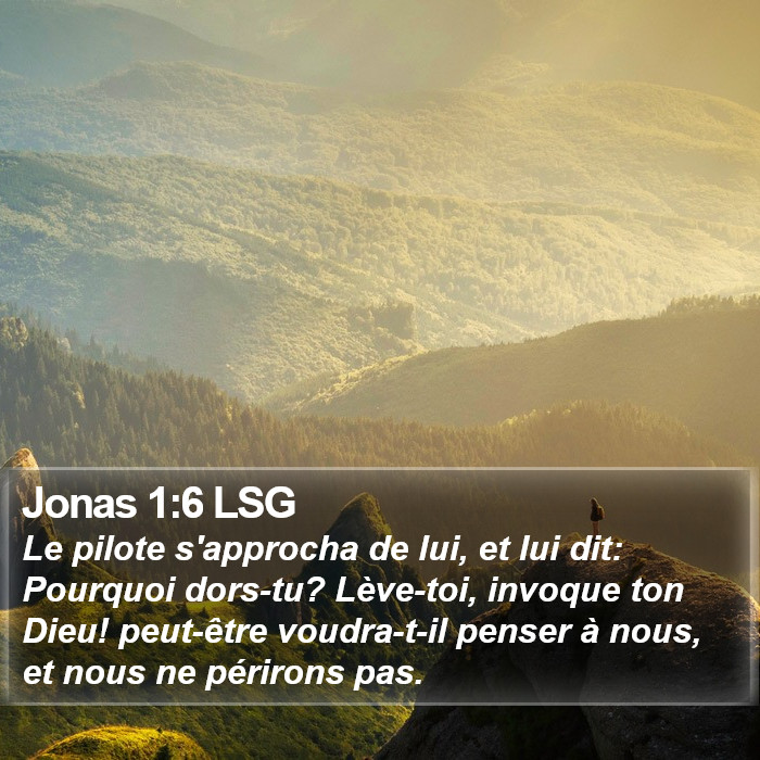 Jonas 1:6 LSG Bible Study