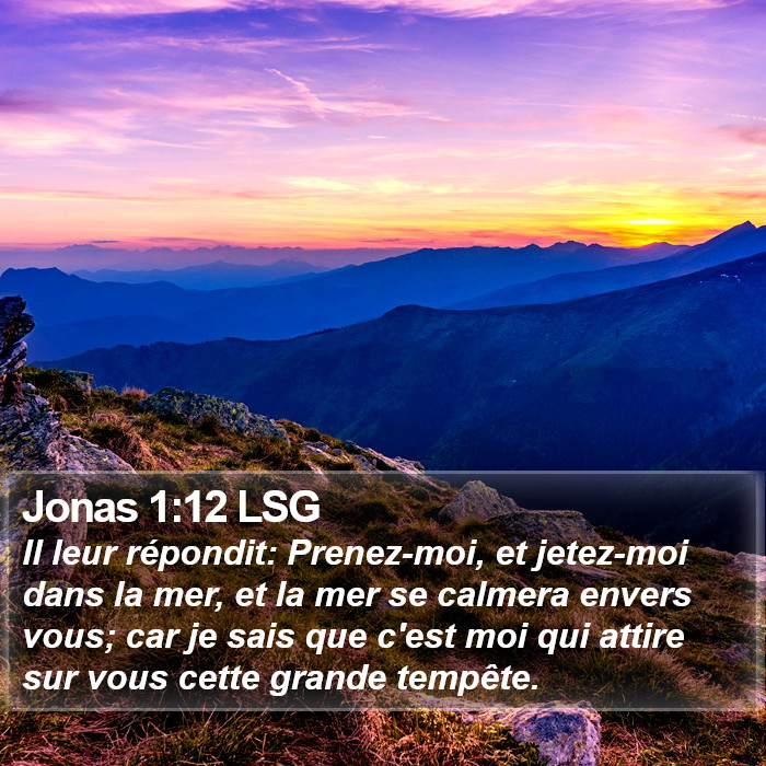 Jonas 1:12 LSG Bible Study