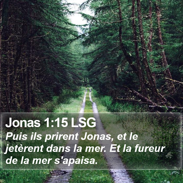 Jonas 1:15 LSG Bible Study