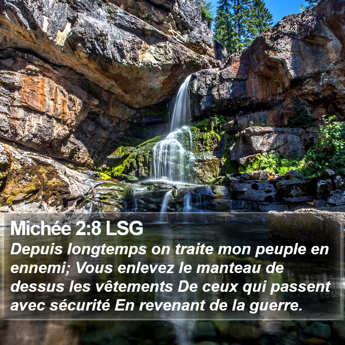 Michée 2:8 LSG Bible Study