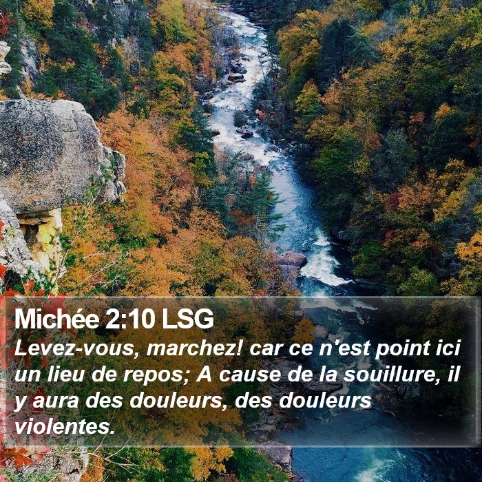 Michée 2:10 LSG Bible Study