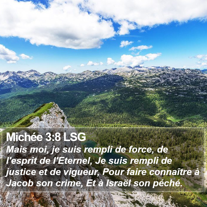 Michée 3:8 LSG Bible Study