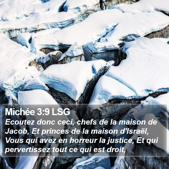 Michée 3:9 LSG Bible Study