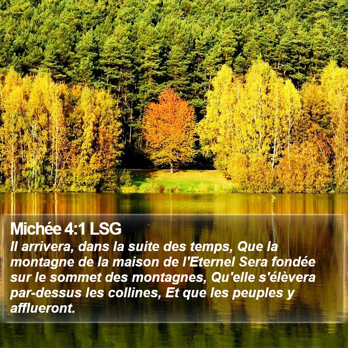 Michée 4:1 LSG Bible Study