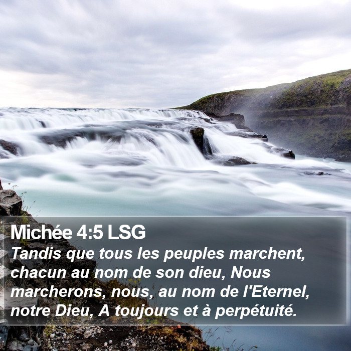 Michée 4:5 LSG Bible Study