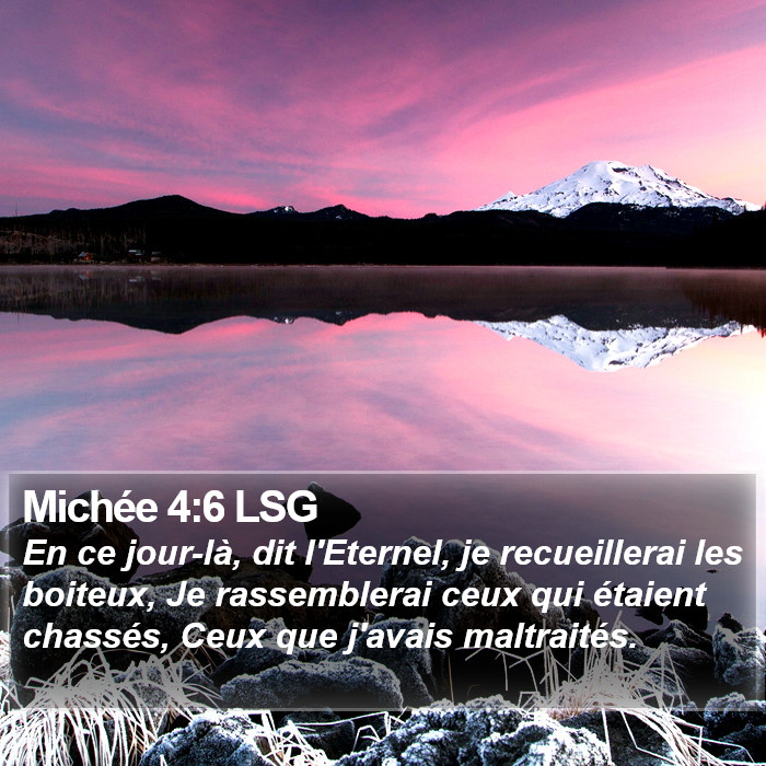 Michée 4:6 LSG Bible Study