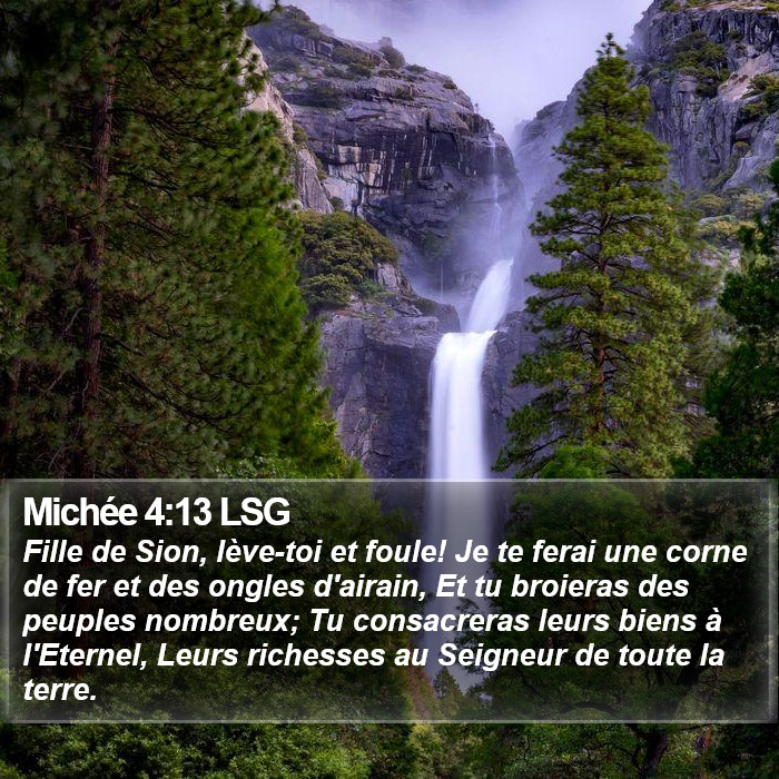 Michée 4:13 LSG Bible Study