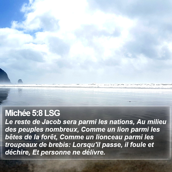 Michée 5:8 LSG Bible Study