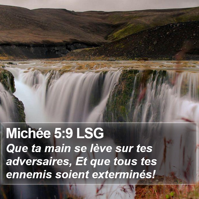 Michée 5:9 LSG Bible Study