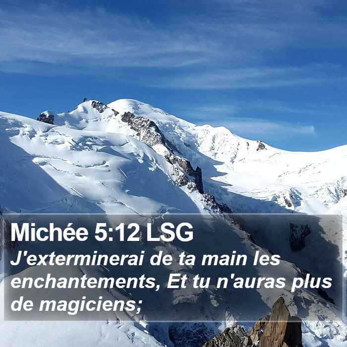Michée 5:12 LSG Bible Study