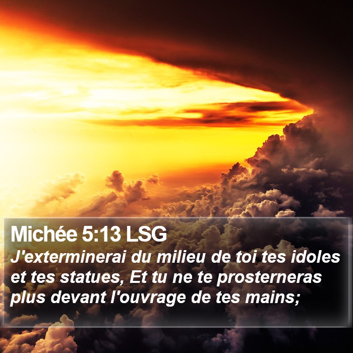 Michée 5:13 LSG Bible Study