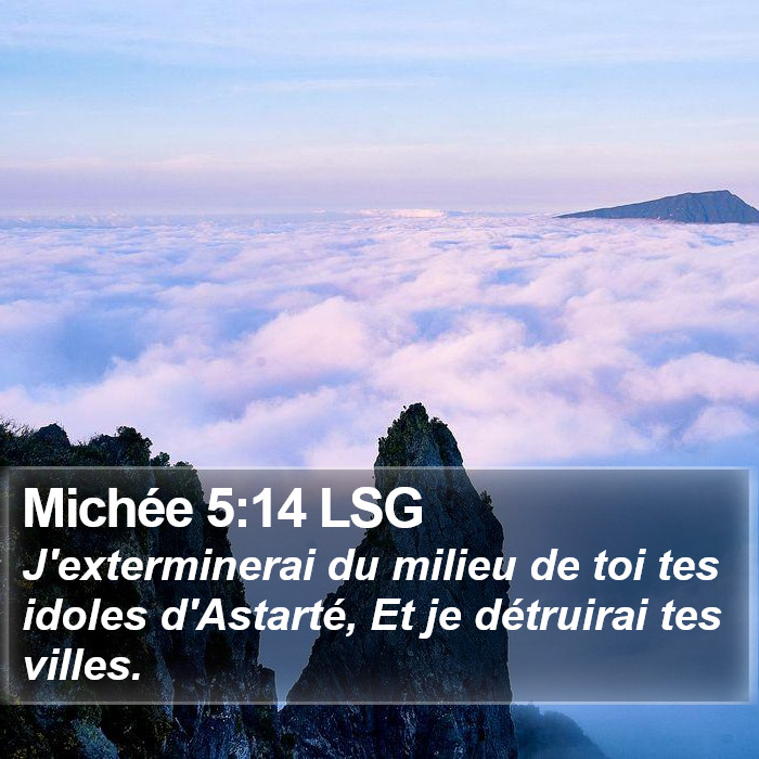 Michée 5:14 LSG Bible Study