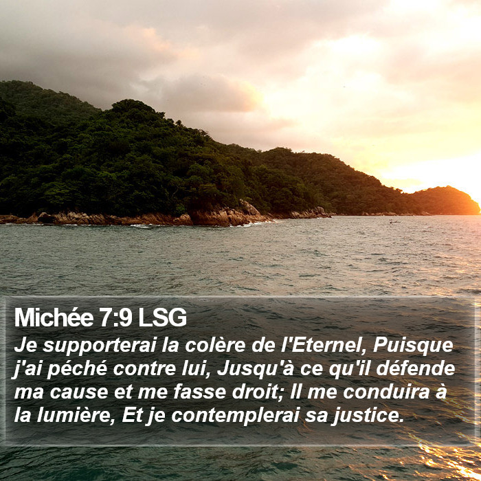 Michée 7:9 LSG Bible Study