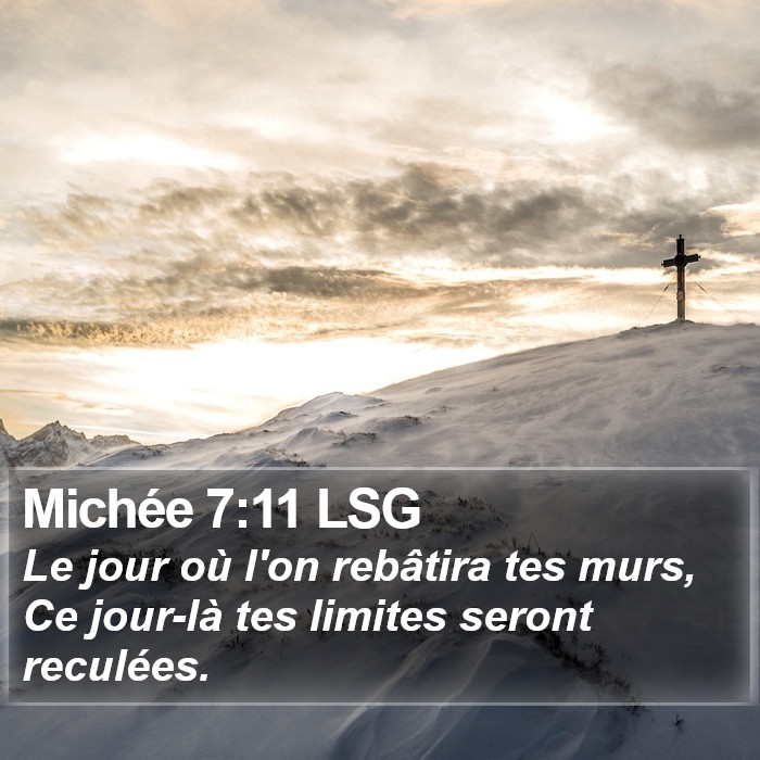 Michée 7:11 LSG Bible Study