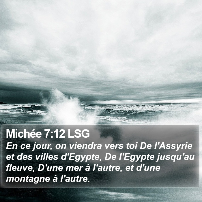 Michée 7:12 LSG Bible Study