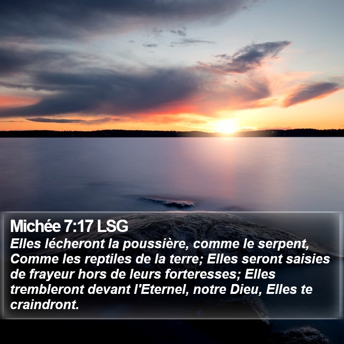 Michée 7:17 LSG Bible Study