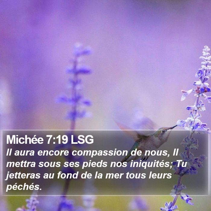 Michée 7:19 LSG Bible Study