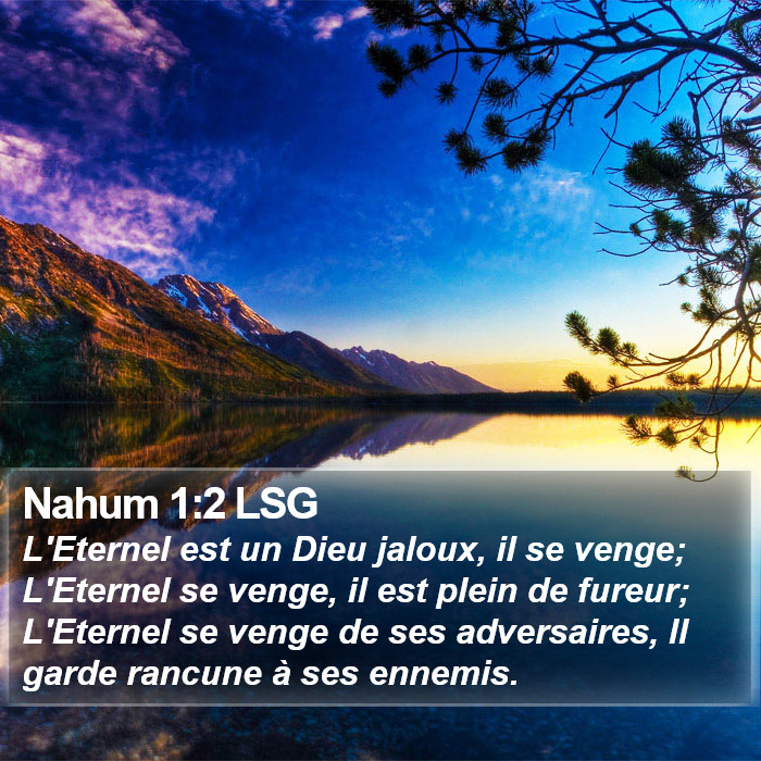 Nahum 1:2 LSG Bible Study