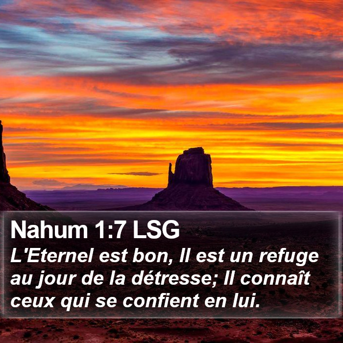 Nahum 1:7 LSG Bible Study