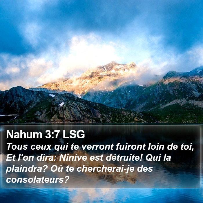 Nahum 3:7 LSG Bible Study