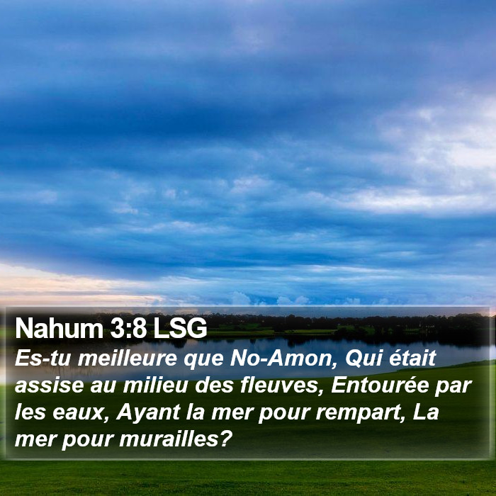 Nahum 3:8 LSG Bible Study