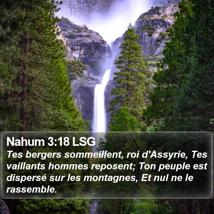 Nahum 3:18 LSG Bible Study