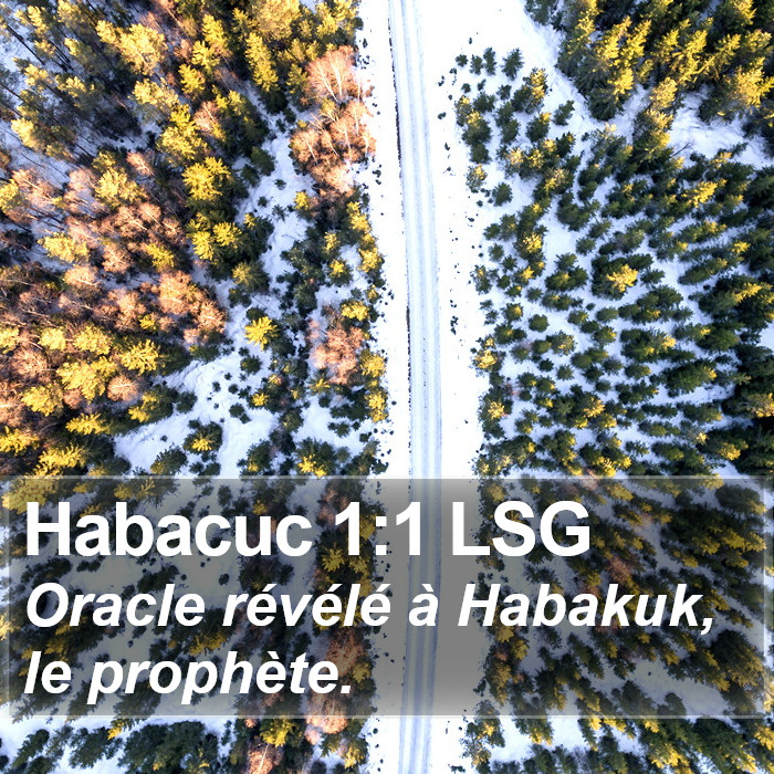 Habacuc 1:1 LSG Bible Study