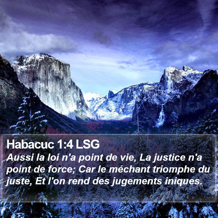 Habacuc 1:4 LSG Bible Study