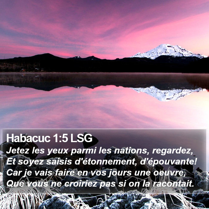 Habacuc 1:5 LSG Bible Study