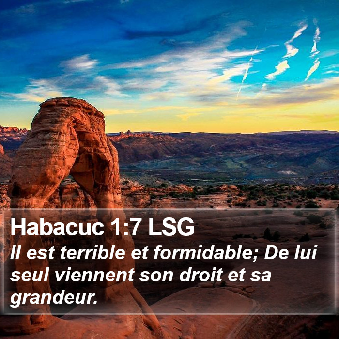 Habacuc 1:7 LSG Bible Study