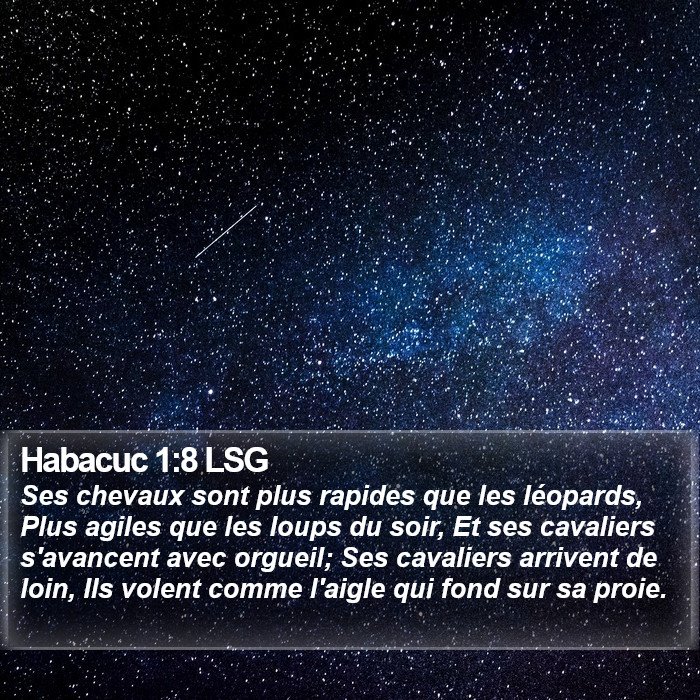 Habacuc 1:8 LSG Bible Study