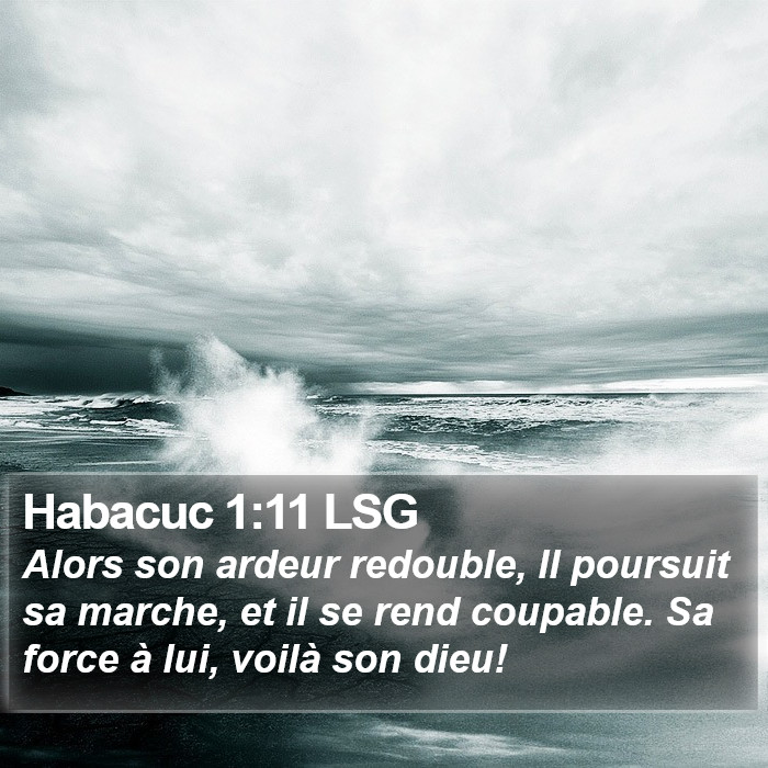 Habacuc 1:11 LSG Bible Study