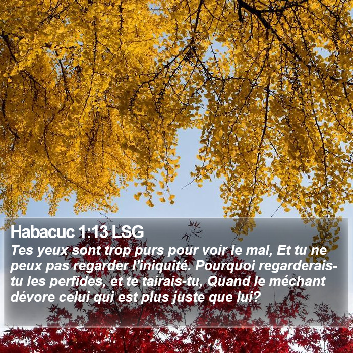 Habacuc 1:13 LSG Bible Study