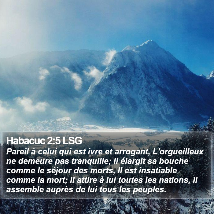 Habacuc 2:5 LSG Bible Study