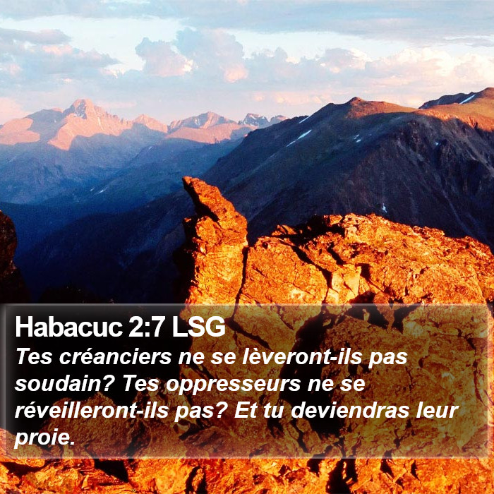 Habacuc 2:7 LSG Bible Study