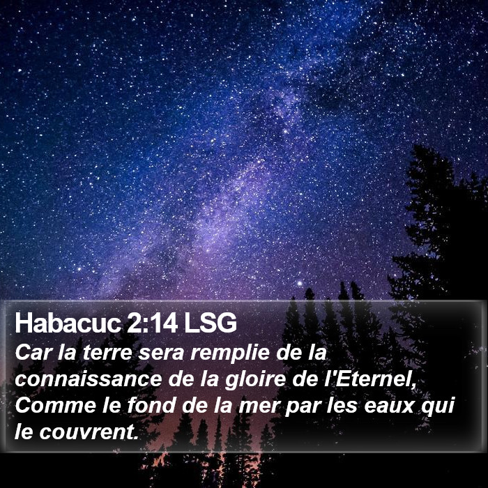 Habacuc 2:14 LSG Bible Study