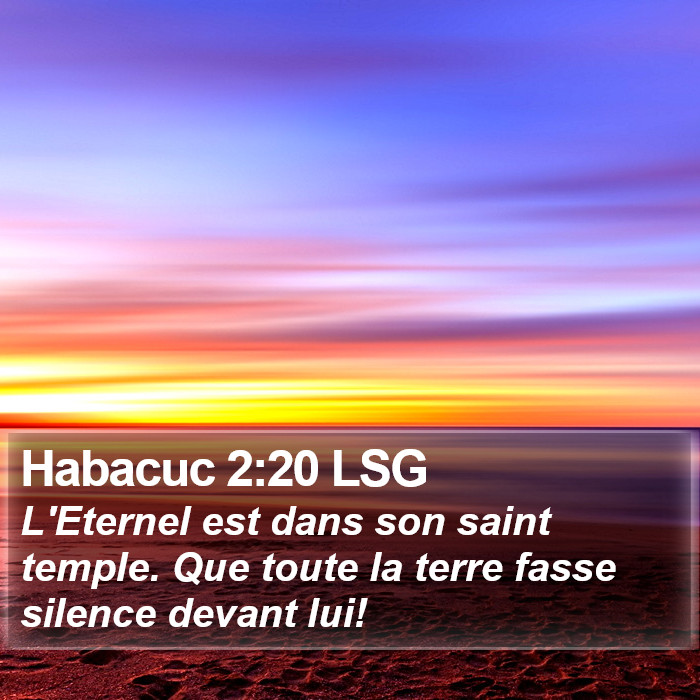 Habacuc 2:20 LSG Bible Study