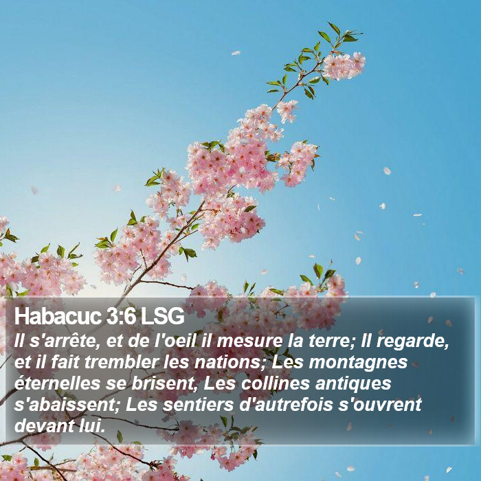 Habacuc 3:6 LSG Bible Study