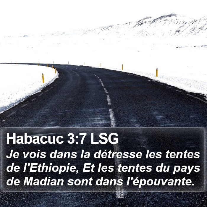 Habacuc 3:7 LSG Bible Study