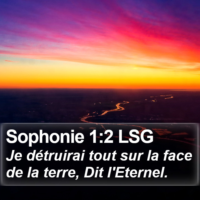 Sophonie 1:2 LSG Bible Study