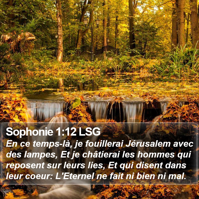 Sophonie 1:12 LSG Bible Study