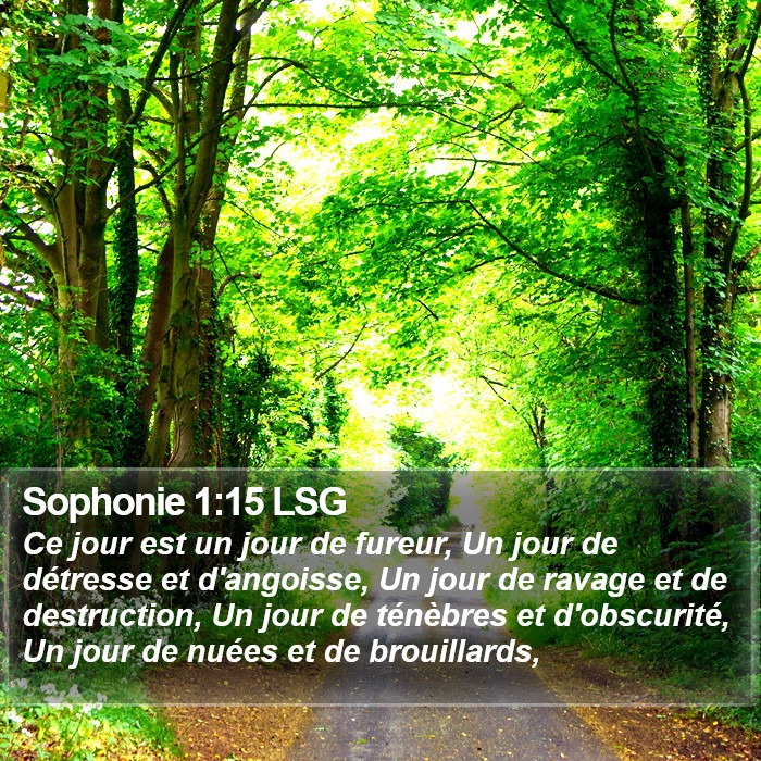 Sophonie 1:15 LSG Bible Study