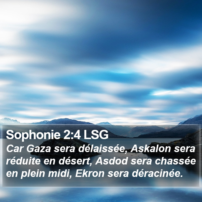 Sophonie 2:4 LSG Bible Study